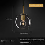 Gold LED Pendant Light – Luxury Nordic Retro Design