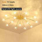 Nordic Sky Star Ceiling Lamps Modern Chandeliers Romantic Bedroom Children's Room Lighting