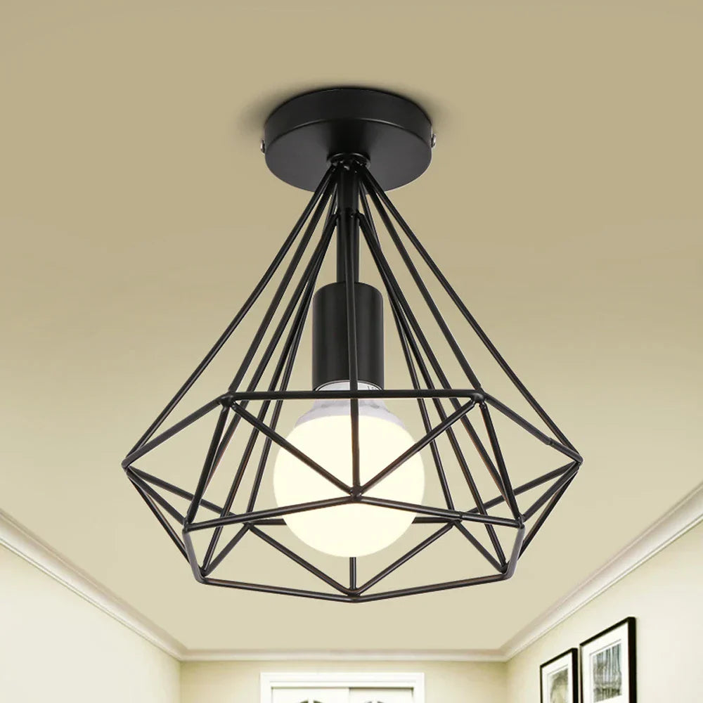 Vintage Industrial Ceiling Light Shade for Modern Retro Home Decor
