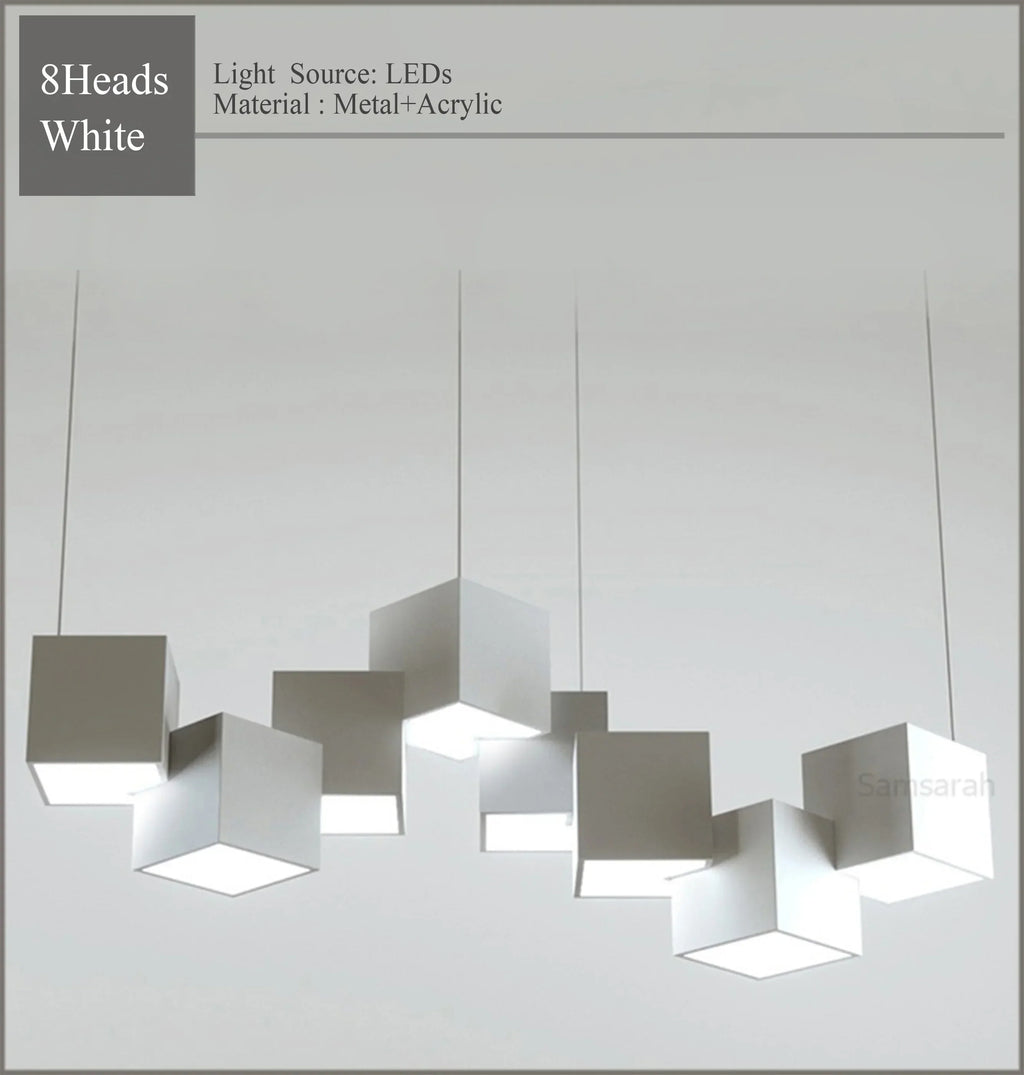Magic Cube LED Pendant Light for Dining & Living Room by Samsarah Lighting