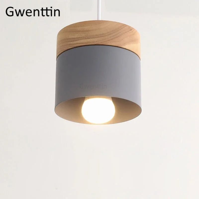 Nordic Macaron LED Pendant Light Fixtures Industrial Kitchen Luminarias