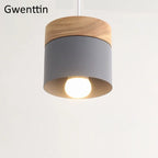 Nordic Macaron LED Pendant Light Fixtures Industrial Kitchen Luminarias