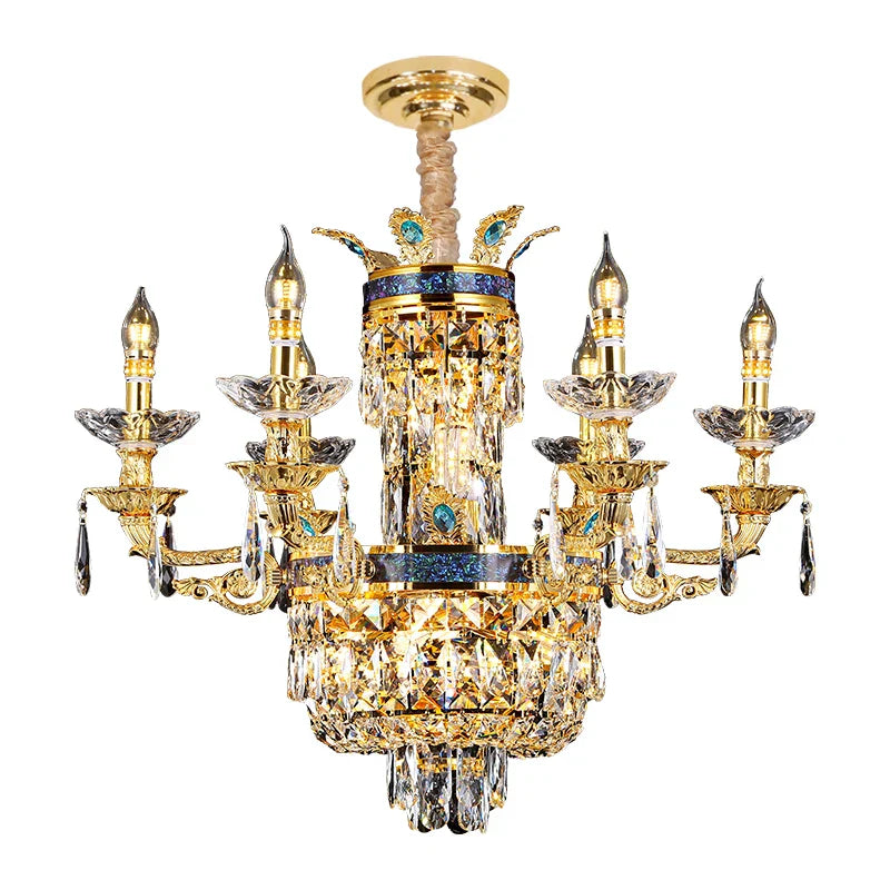 Luxury Villa Crystal Chandelier for Living Room, Dining Room, Bedroom