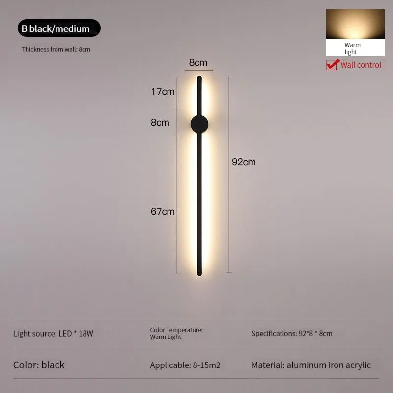 Modern LED Wall Lights for Room Interior Decor Sconces Stair Lighting Bedroom Living Room