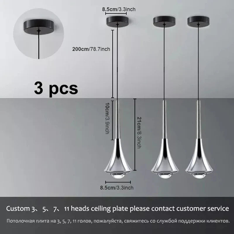 Lodes Rain Pendant Lamp LED Light Danish Design Bedroom Living Room Decor