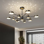 Modern LED Chandelier | Smart Remote Ceiling Pendant Light for Home Decor
