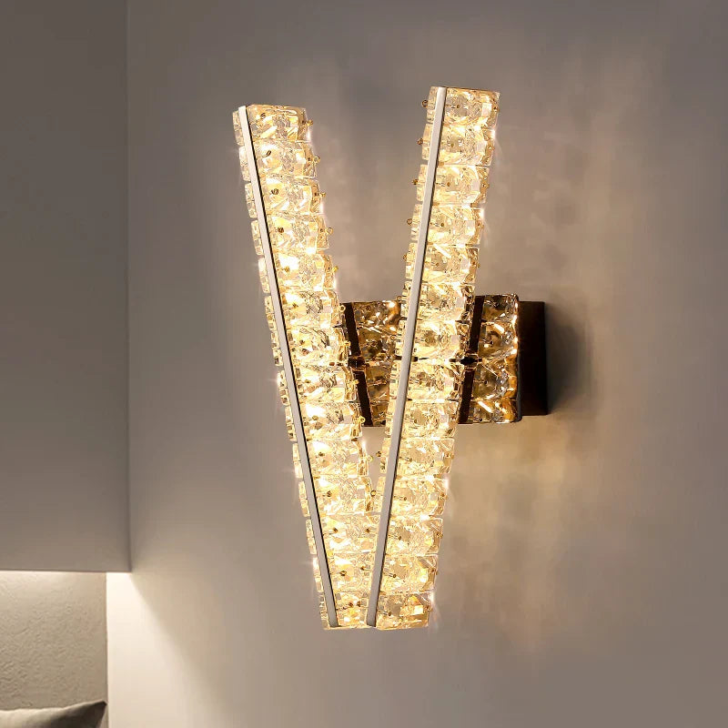 Crystal Wall Lamp: Elegant Lighting for Home, Hotel, or Office Decor