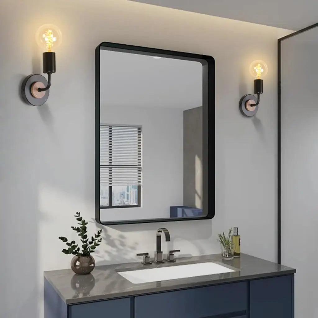 Industrial LED Wall Light Retro Loft Lamps E27 Iron Lampshade Sconce