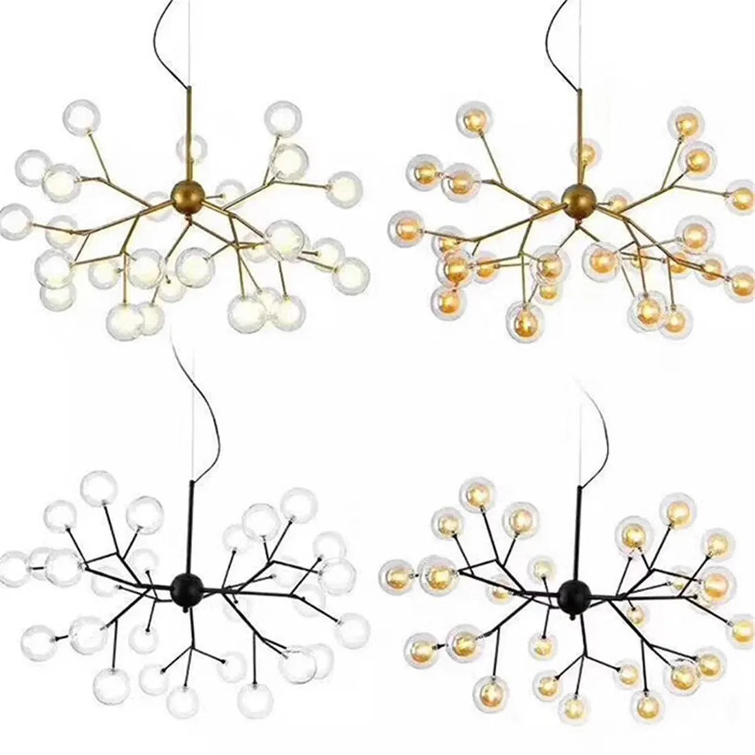 1/4/8pcs Pack 1cm Opening G4 Glass Shade Replacement Globes for Chandelier