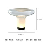 Glass LED Table Lamp: Stylish Lighting for Living Room, Bedroom & Study