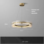 Water Ripple Glass Chandelier: Modern Luxury Living Room Ceiling Lamp for Home Decor