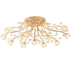 Crystal Ceiling Light for Modern Light Luxury Living Spaces by Samsarah Lighting