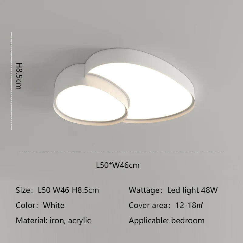 Modern Round LED Ceiling Lamp for Living Room and Bedroom
