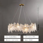 Wavy Copper Chandelier: Light Luxury for Living Room, Study, Bedroom