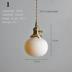 Ceramic Pendant Lamp Kitchen Island Dining Room Nordic Home Decor Pendant Ceiling Lights - Afralia™