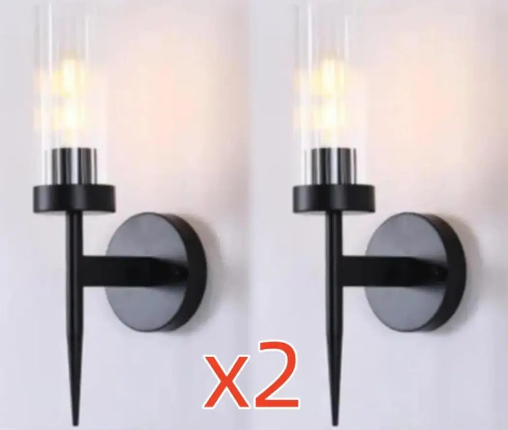 Modern LED Nordic Wall Sconce Bedroom Light Fixture Metal European Style Wall Lights