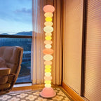 Glowbule Bead Floor Light: Candy Glass Lamp for Bedroom, Living Room, Children's Room