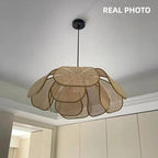 Flower Rattan Pendant Lights Chandelier - Nordic Style Home Decor Lamp