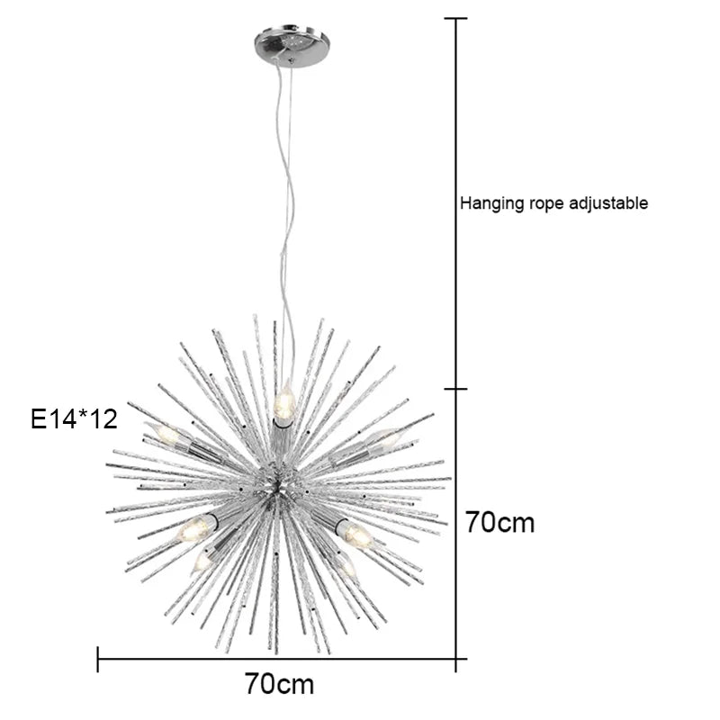 Dandelion Sea Urchin Chandelier LED Indoor Lighting.