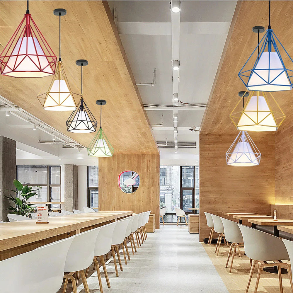 Retro Loft Industrial Pendant Light Chandelier Home Kitchen Decor Lampshade