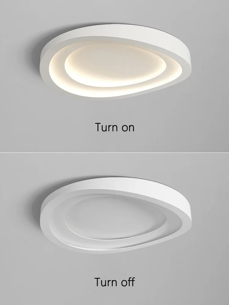 Round Master Bedroom Lamp: Modern Nordic LED Ceiling Lamps for Living & Study Rooms
