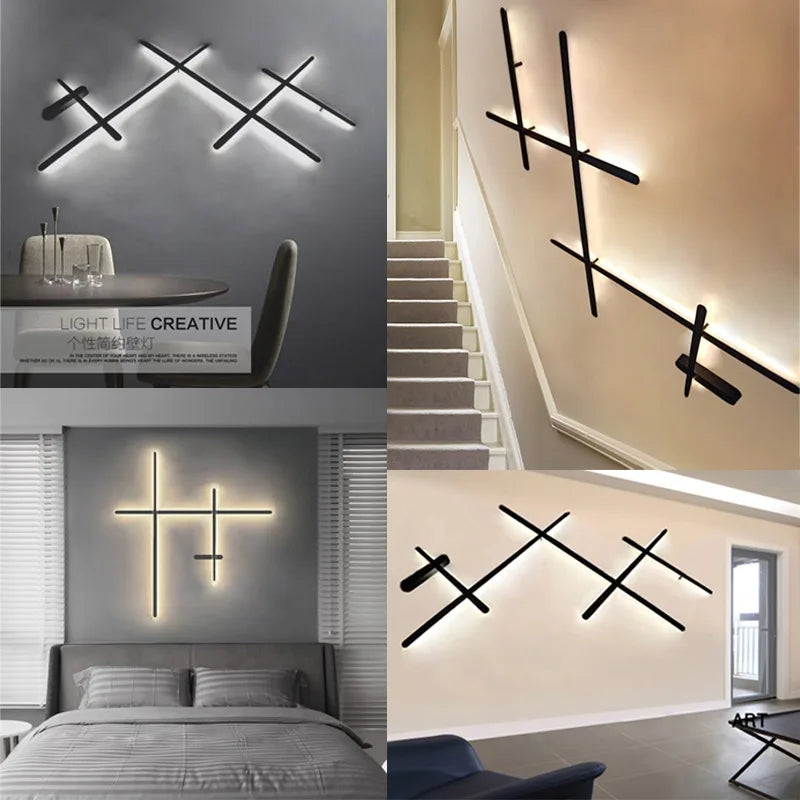 Modern Rotatable LED Wall Sconce for Living Room Bedroom Hallway