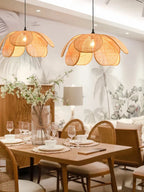 Wabi Sabi Rattan LED Pendant Lights for Cozy Spaces