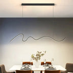 Modern Line Chandelier Pendant Light for Dining Kitchen Bar Décor