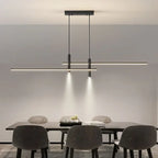 Modern Minimalist Gold Black Dining Table Chandelier for Kitchen & Dining Room