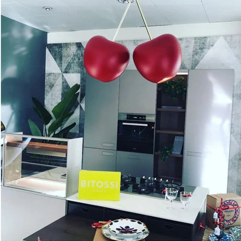 Modern Cherry Pendant Chandelier for Living Room Dining Room Bedroom