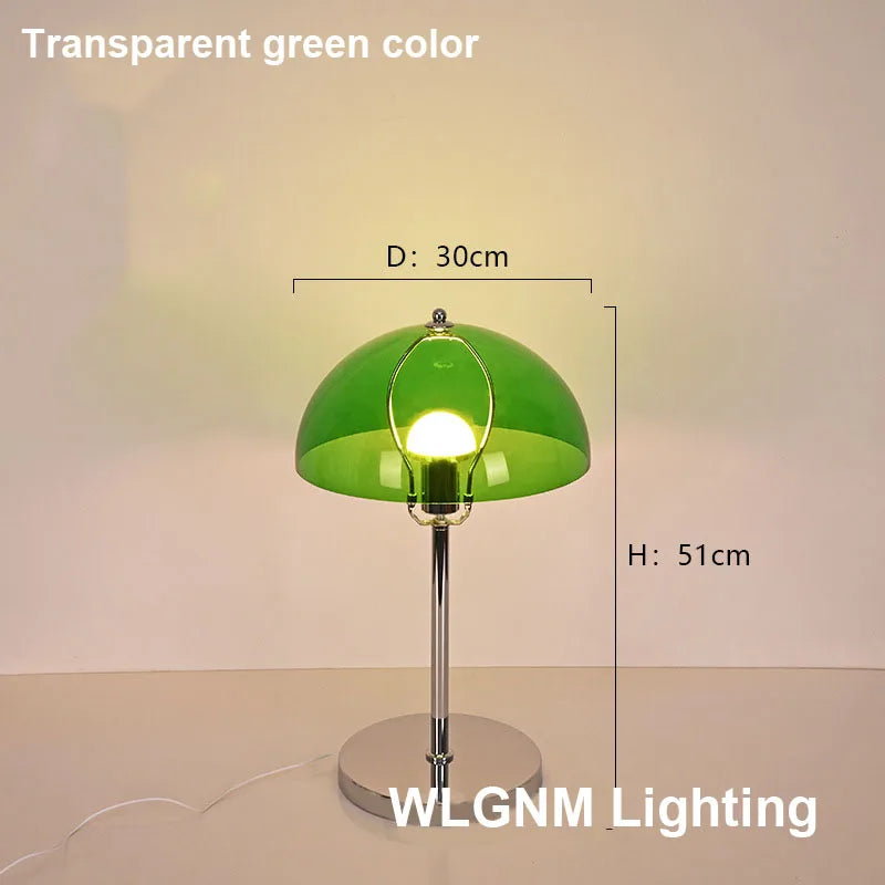 Bauhaus Mushroom Table Lamp, Modern Acrylic LED Night Light