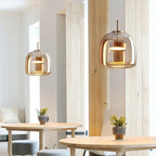 Glass LED Pendant Chandelier for Dining Room Bar Bedroom Decor