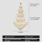 Luxury Crystal Chandelier: Modern European Style Main Dining Room & Living Room Lighting