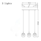 Luxury LED Crystal Chandelier for Staircase, Creative Living Room Lighting