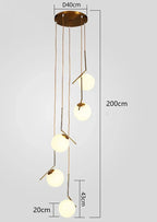 Modern LED Ceiling Lamp Chandelier for Bedroom Dining Room Lighting
