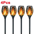 Solar Flame Torch Light for Garden Outdoor Decoration