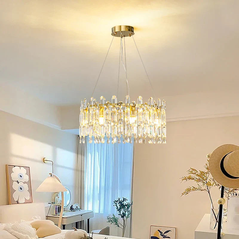 Crystal Ceiling Chandelier: Postmodern Luxury Indoor Lighting for Living Room, Dining Room & Bedroom