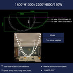 Pearl Necklace Chandelier: Modern Luxury Pendant Light for Living Room, Staircase, Foyer