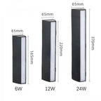 Outdoor LED Wall Light: Waterproof Garden Spotlight for Villa Exterior.