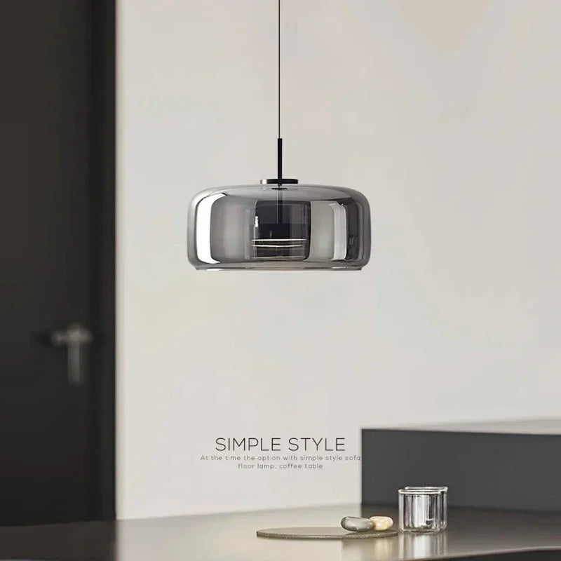 Nordic Glass LED Pendant Lights Copper Chandeliers for Home Decor