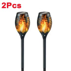 Solar Flame Torch Light for Garden Outdoor Decoration