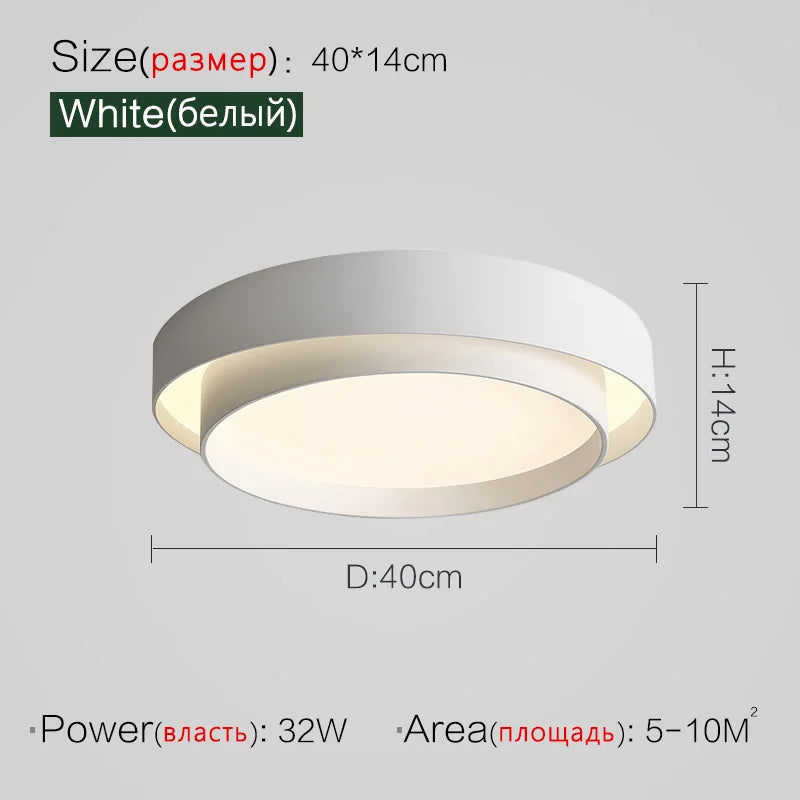 Nordic Minimalist Ceiling Lamp - Modern & Creative Master Bedroom Lighting