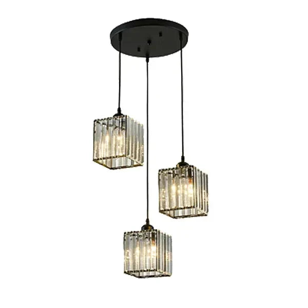 Crystal Trio Pendant Light for Modern Spaces
