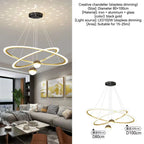 Modern Nordic Indoor LED Starry Sky Ceiling Chandelier