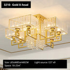 Crystal Rectangular Ceiling Light for Living Room, Bedroom, and Dining Room
