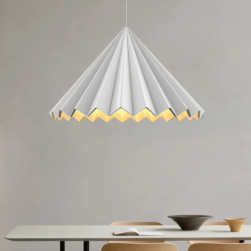 Nordic Minimalist Resin Umbrella Pendant Light with LED for Kitchen Dining Room by Afralia™