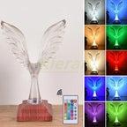 Crystal Eagle LED Table Lamp for Bedroom Study and Living Room