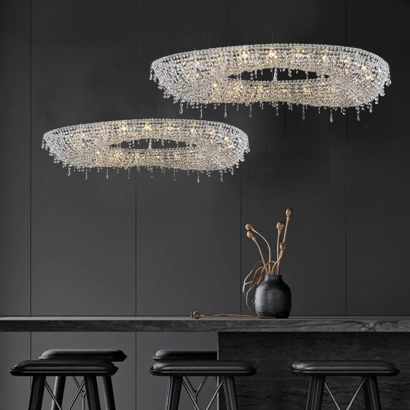 Bird Nest Crystal Pendant Chandelier | Modern Hall Hotel Living Dining Room Luster