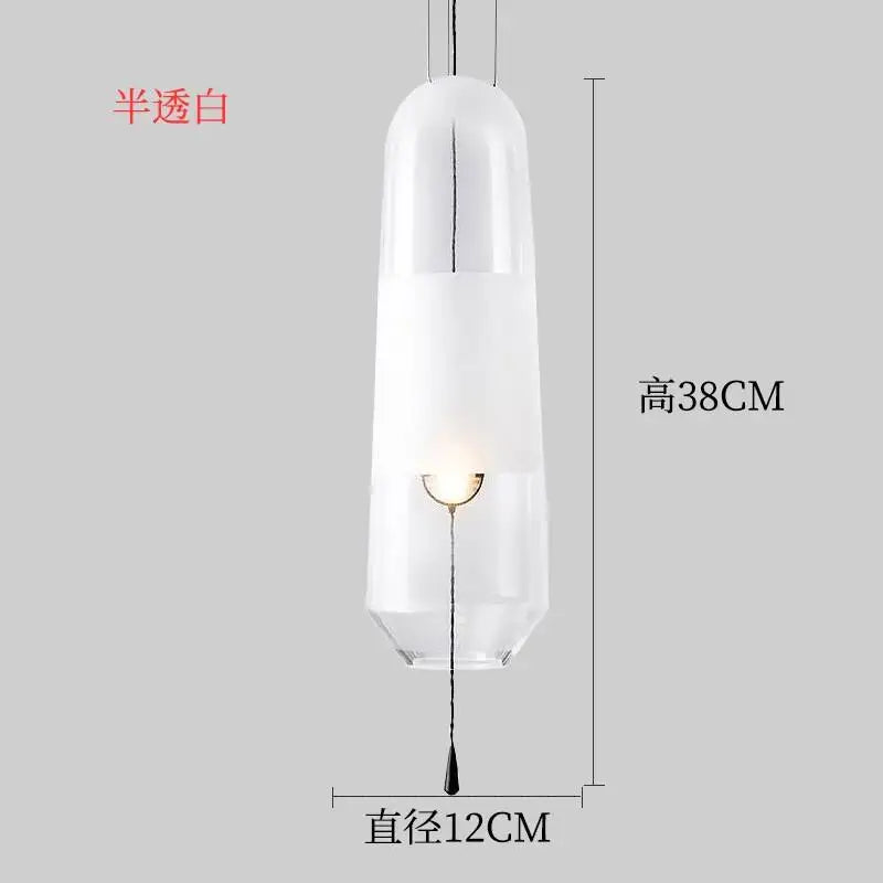 Modern Glass LED Pendant Lights for Dining Room Bedroom Kitchen.