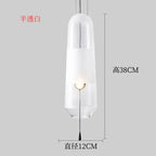 Modern Glass LED Pendant Lights for Dining Room Bedroom Kitchen.